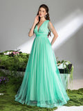 Chain Detail Ethereal Tulle A-Line Dress