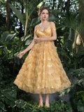 Midi Sweetheart Neckline Tiered Maxi Dress – Voluminous Tulle Gown for Tropical Weddings, Evening Galas & Luxury Events