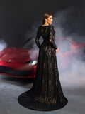 Gorgeous Elegant Plunging Neck Two Pieces Lace Wedding Dress