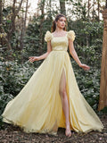 Elegant Beaded Sequin Bodice Contrast Mesh Hem Prom Dress - Elonnashop